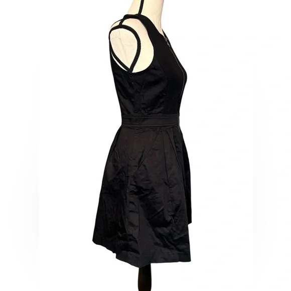 armani exchange fit and flare dress NWT $168!! Armani Exchange A|X Fit Flare Jacquard Party Dress Black S 4
